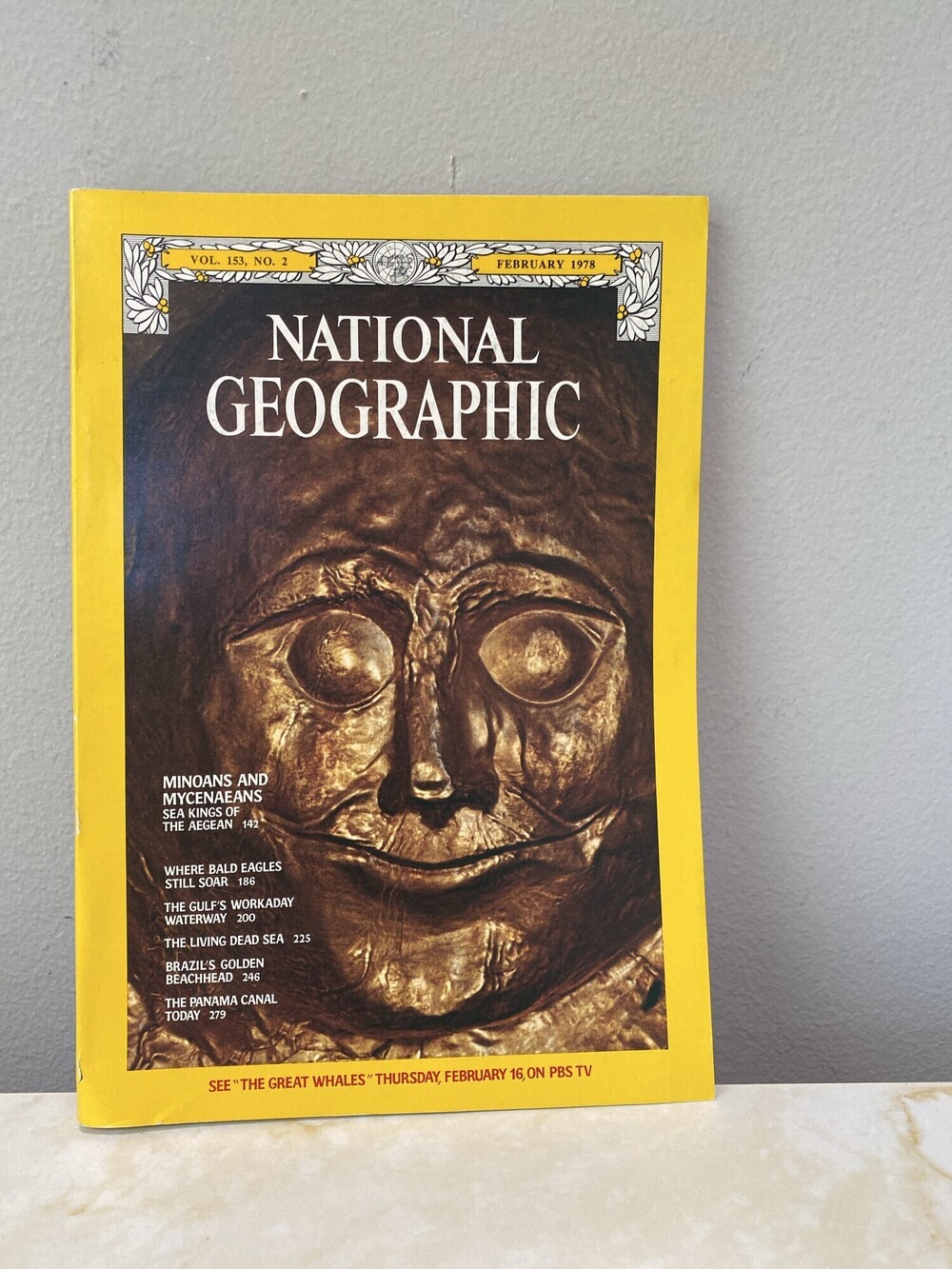 National Geographic February 1978 Minoans Mycenaeans Vintage Magazine